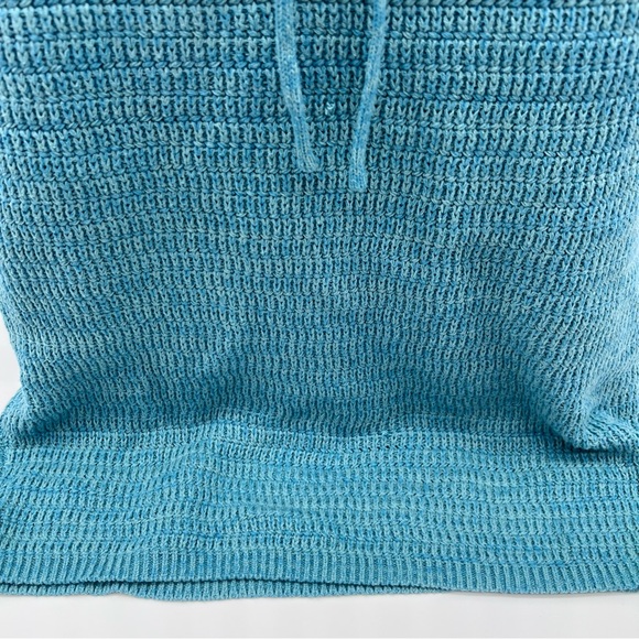 Olive & Oak Turquoise Knit Spaghetti Strap Drawstring Lined Dress-Size M - Picture 3 of 12